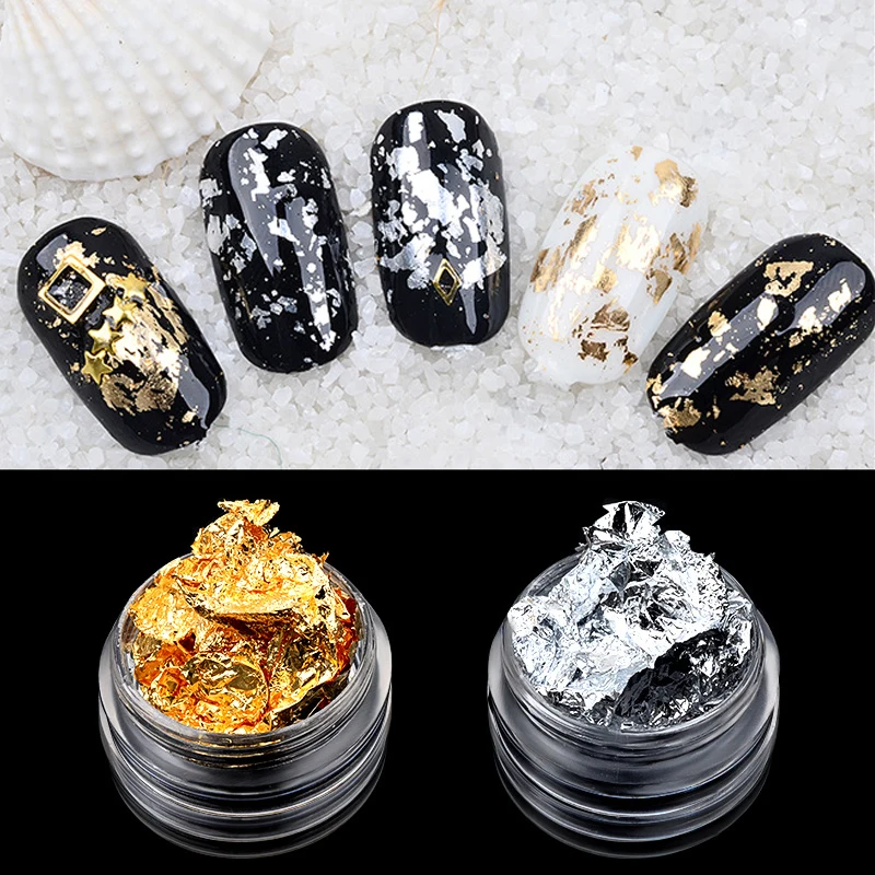 1 Box Gold Silver Aluminum Foil Paper Nail Art Sticker 3D Glitters DIY Manicure UV Gel Polish Nail Decoration Tools
1 Box Gold Silver Aluminum Foil Paper Nail Art Sticker 3D Glitters DIY Manicure UV Gel Polish Nail Decoration Tools