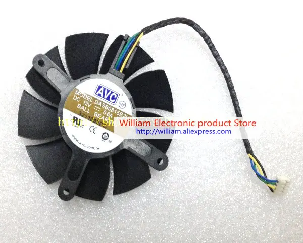 Original DASB0815B2U DC12V 0.60A diameter 75MM for GTX560TI graphics card cooling fan
Original DASB0815B2U DC12V 0.60A diameter 75MM for GTX560TI graphics card cooling fan