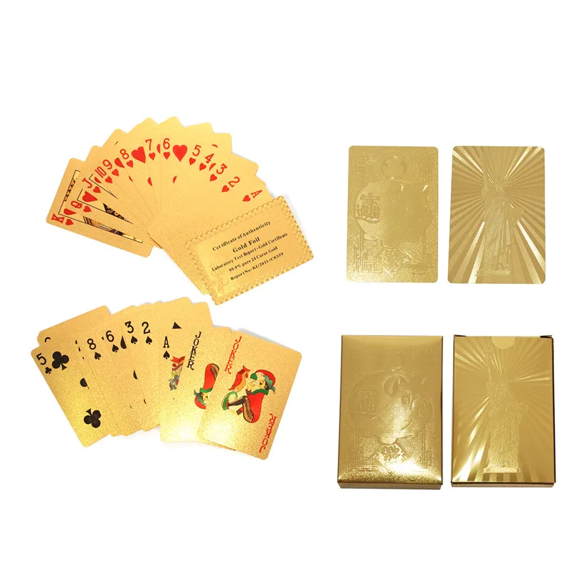Quality Luxury 24K Waterproof Gold Foil Plated Poker Premium Matte Plastic Board Games Playing Cards Creative Gift Collection
Quality Luxury 24K Waterproof Gold Foil Plated Poker Premium Matte Plastic Board Games Playing Cards Creative Gift Collection