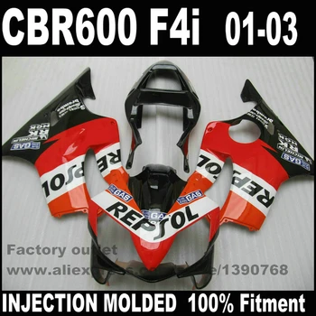 Motorcycle fairings for HONDA Injection molded CBR 600 F4i 01 02 03 CBR600 2001 2002 2003 red black REPSOL fairing kit RE56
Motorcycle fairings for HONDA Injection molded CBR 600 F4i 01 02 03 CBR600 2001 2002 2003 red black REPSOL fairing kit RE56