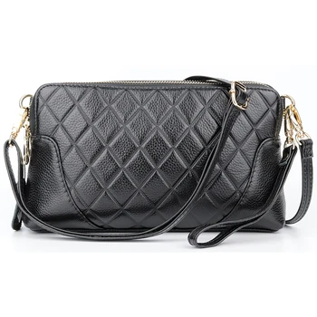 Premium 100% Cowhide Leather Fashion Cross-body Bag 2018 New Arrivals Geometric Double Zipper Messenger Bags Bolsas Feminina 
Premium 100% Cowhide Leather Fashion Cross-body Bag 2018 New Arrivals Geometric Double Zipper Messenger Bags Bolsas Feminina