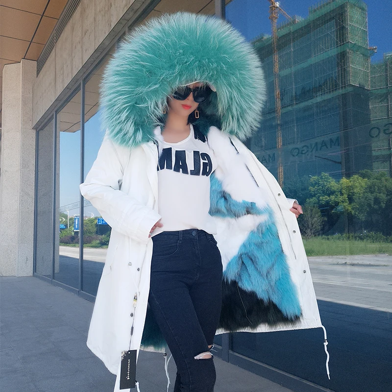 White Cotton Shell Natural Fox Fur Jacket Long Women Winter Fur Parkas Thick Warm Fur Coat Detachable Inner and Collar
White Cotton Shell Natural Fox Fur Jacket Long Women Winter Fur Parkas Thick Warm Fur Coat Detachable Inner and Collar