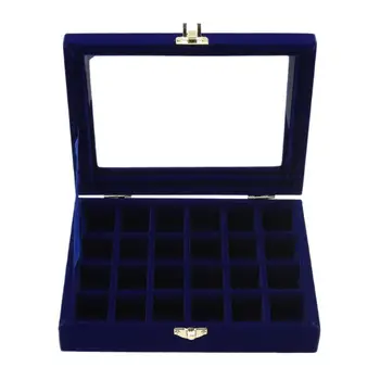 24 Grids Velvet Jewelry Box Earrings Rings Necklaces Makeup Holder Case Organizer Women Jewelery Storage Desk Makeup Case
24 Grids Velvet Jewelry Box Earrings Rings Necklaces Makeup Holder Case Organizer Women Jewelery Storage Desk Makeup Case