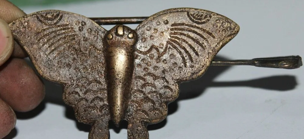 R0717 Details about China Chinese Fengshui Folk Bronze butterfly Statue Door lock up Key B0403
R0717 Details about China Chinese Fengshui Folk Bronze butterfly Statue Door lock up Key B0403