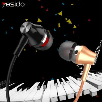 Yesido YH08 3D Stereo Bass Wired Earphones 3.5mm metal shell In-ear Earbuds For Phone Computer HiFi earphone Headset Handsfree
Yesido YH08 3D Stereo Bass Wired Earphones 3.5mm metal shell In-ear Earbuds For Phone Computer HiFi earphone Headset Handsfree