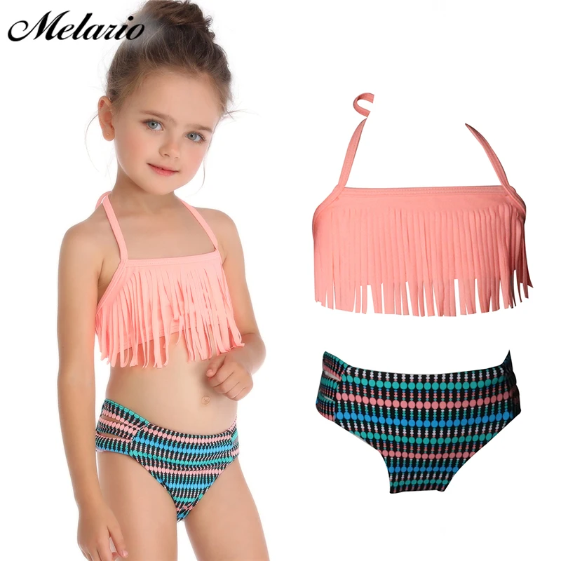 Melario children's clothing summer girl tight-fitting swimwear girl split two-piece swimsuit children's printed clothing
Melario children's clothing summer girl tight-fitting swimwear girl split two-piece swimsuit children's printed clothing