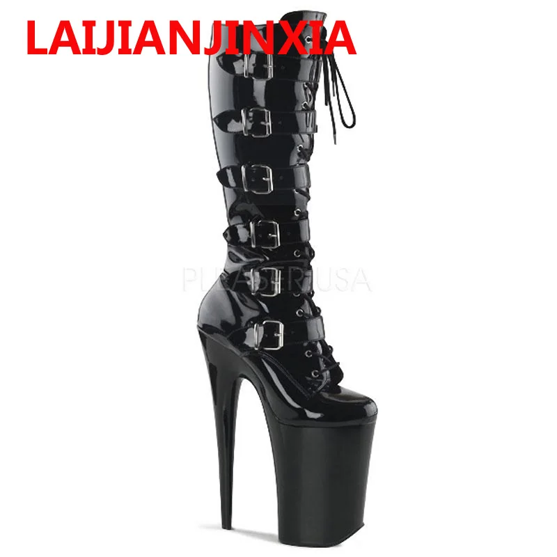 LAIJIANJINXIA PU Leather Knee 20CM High Heels Botts Women Shoes Lace Up Dance Boots Motorcycle Shoes Sexy Dance Shoes B-092
LAIJIANJINXIA PU Leather Knee 20CM High Heels Botts Women Shoes Lace Up Dance Boots Motorcycle Shoes Sexy Dance Shoes B-092