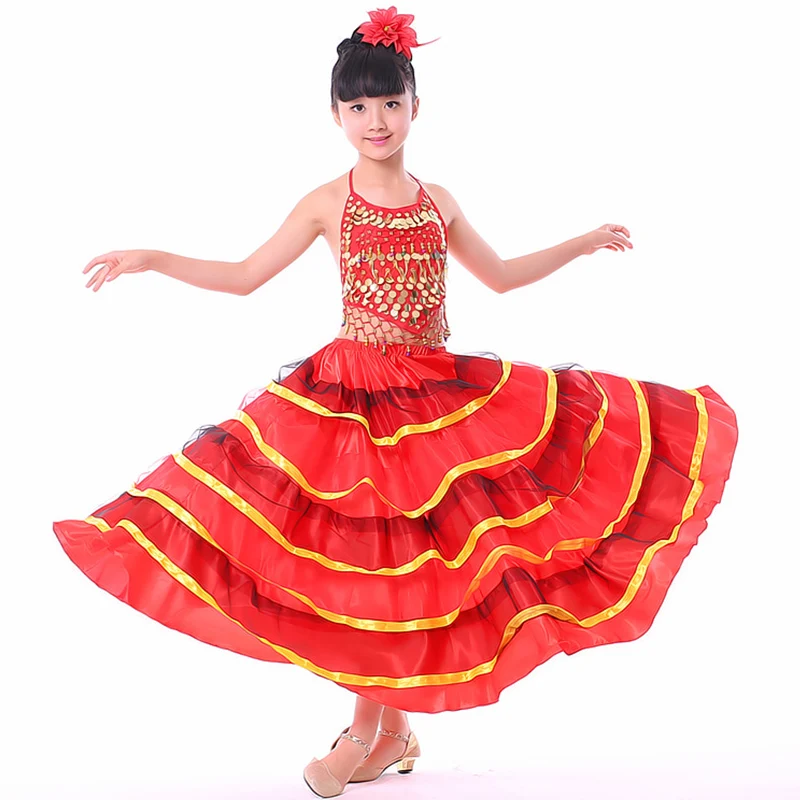 Flamengo Skirts Girls Spanish Skirt Spain Kids Clothes Flamenco Dancing Wear Children Ballroom Performance Dancewear DNV11151
Flamengo Skirts Girls Spanish Skirt Spain Kids Clothes Flamenco Dancing Wear Children Ballroom Performance Dancewear DNV11151