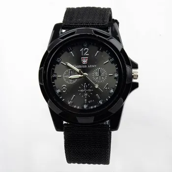 Hot New Hot Sale Military Quartz Sport Watch Canvas Strap Fabric Fashion Soldier Ourdoor Running Wristwatch Clock 2 colors
Hot New Hot Sale Military Quartz Sport Watch Canvas Strap Fabric Fashion Soldier Ourdoor Running Wristwatch Clock 2 colors