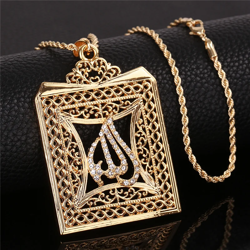 OUMEILY Big Allah Gold Silver Color Necklace for Women Men Luxury CZ Islam Muslim Jewelry Arab Pendant Statment Long Necklace
OUMEILY Big Allah Gold Silver Color Necklace for Women Men Luxury CZ Islam Muslim Jewelry Arab Pendant Statment Long Necklace