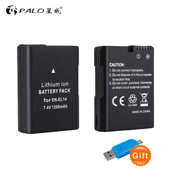 PALO 2PCS camera battery 1200mah 7.4v li-ion digital battery pack for Nikon D3100 D3200 D3300 P7100 P7200 P7800 D and P series
PALO 2PCS camera battery 1200mah 7.4v li-ion digital battery pack for Nikon D3100 D3200 D3300 P7100 P7200 P7800 D and P series