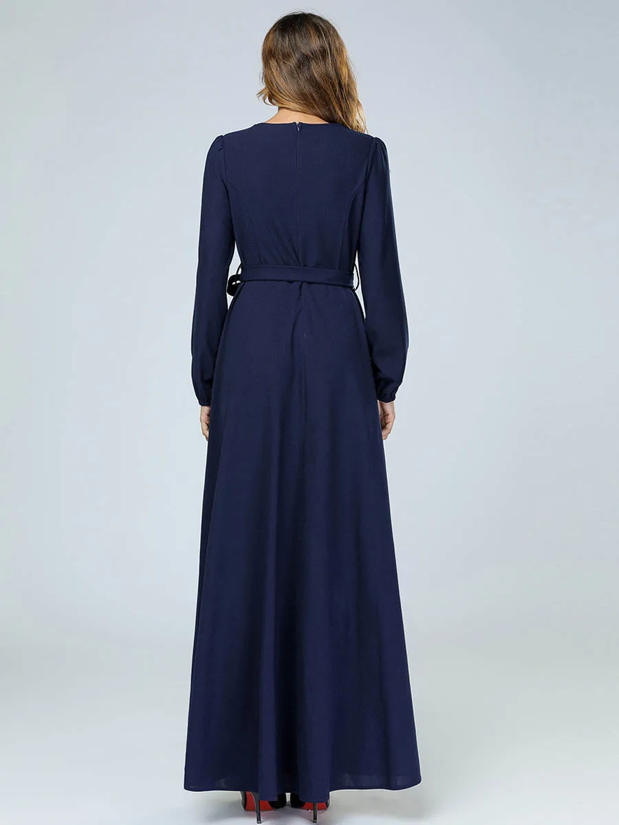 Новое мусульманское платье исламское винтажное abaya женское тяжелое вышитое с