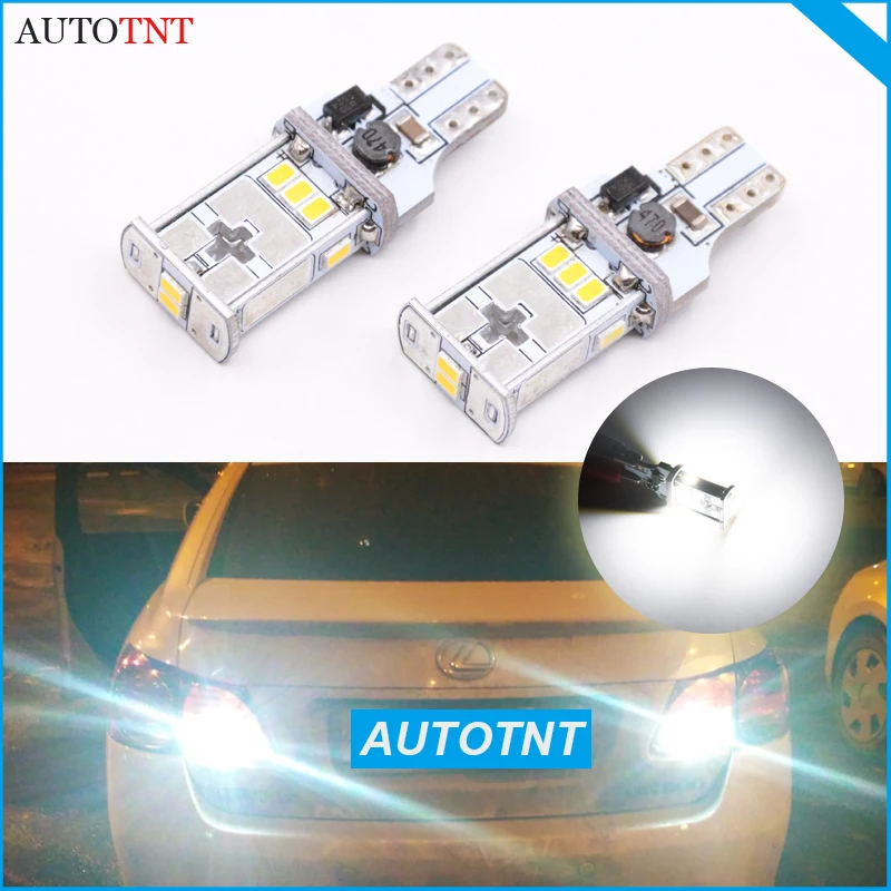 2X T15 W16W светодиодный автомобильный светильник белый Canbus для Lexus GS LX RX CT200H IS300 IS250 ES240