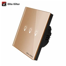 Elite Kilter EU/UK Standard 86MM*86MM Waterproof Touch Switch Wall Button Light Switch, 1/2/3 Gang 1 Way, AC 170V-240V
Elite Kilter EU/UK Standard 86MM*86MM Waterproof Touch Switch Wall Button Light Switch, 1/2/3 Gang 1 Way, AC 170V-240V
