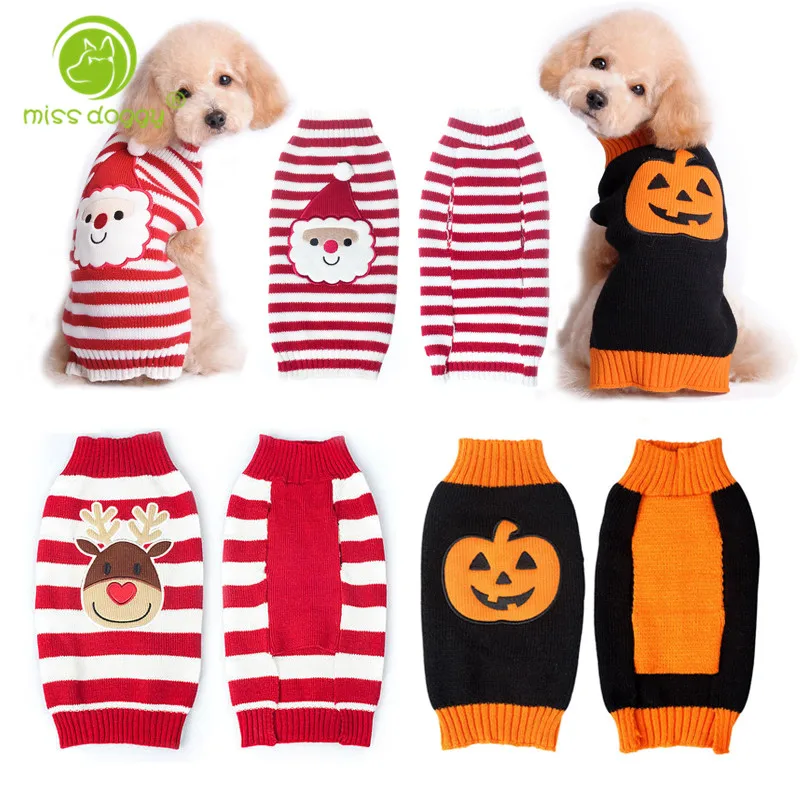 Dog Christmas Sweater Reindeer/Santa Claus/Pumpkin Festival Winter Warm Knit Clothes for Dogs Chihuahua Pet Apparel Costume
Dog Christmas Sweater Reindeer/Santa Claus/Pumpkin Festival Winter Warm Knit Clothes for Dogs Chihuahua Pet Apparel Costume