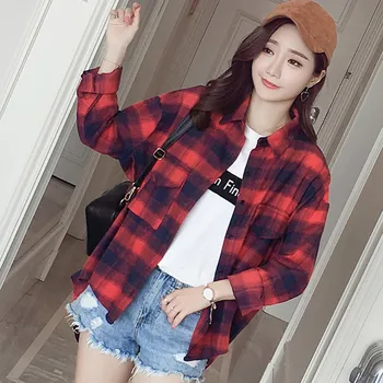 2019 Ladies Loose Long-sleeved Shirt Lapel Big Children's Shirt Fashion Women's Spring and Autumn Clothing
2019 Ladies Loose Long-sleeved Shirt Lapel Big Children's Shirt Fashion Women's Spring and Autumn Clothing