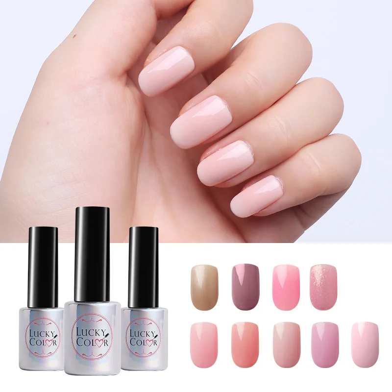 Lucky Color Nude Pink Gel Polish for UV Nail Varnish Art Soak Off Gel Lacquer High Quality 10ml Bottle 9 Colors Available
Lucky Color Nude Pink Gel Polish for UV Nail Varnish Art Soak Off Gel Lacquer High Quality 10ml Bottle 9 Colors Available