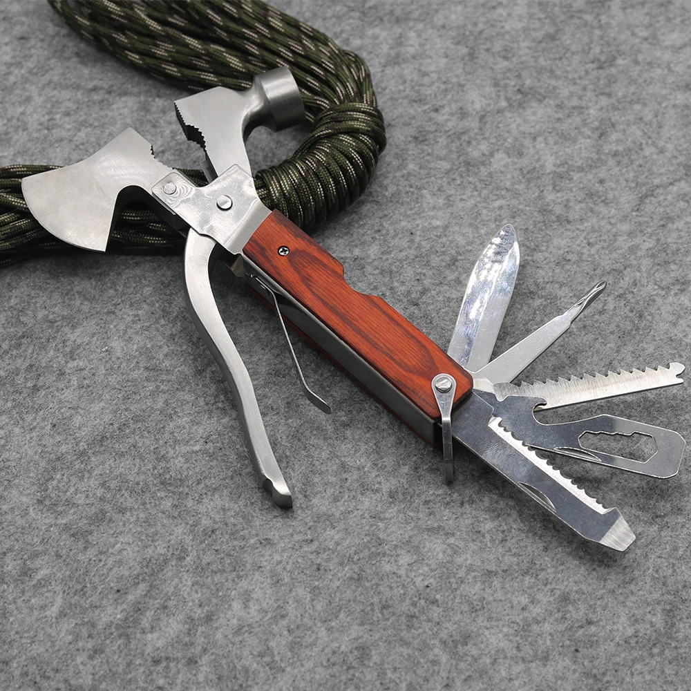 Outdoor Combination Kit Stainless Steel Camping Life-Saving Hammer Multifunctional Safety ax Hammer with Knife Plier EDC Tools
Outdoor Combination Kit Stainless Steel Camping Life-Saving Hammer Multifunctional Safety ax Hammer with Knife Plier EDC Tools