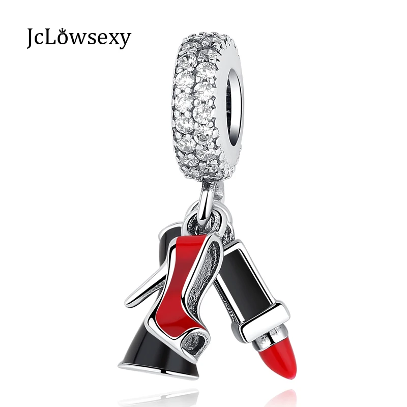Authentic 925 Sterling Silver Bead Red Enamel Lipstick Dress and Stiletto Hanging Charm Fit Pandora Bracelets DIY Charms Jewelry
Authentic 925 Sterling Silver Bead Red Enamel Lipstick Dress and Stiletto Hanging Charm Fit Pandora Bracelets DIY Charms Jewelry
