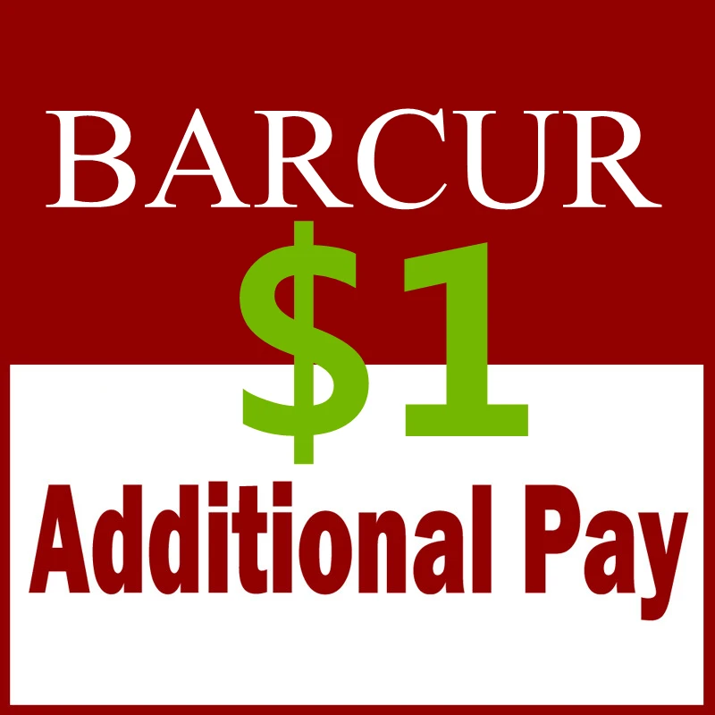 BARCUR Extra Fee/Cost Just for The Balance of Your Order/Shipping Cost Additinall Pay Extra Fee
BARCUR Extra Fee/Cost Just for The Balance of Your Order/Shipping Cost Additinall Pay Extra Fee