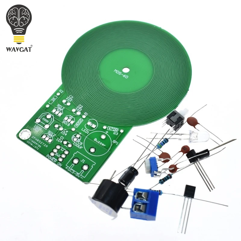 DIY Kit Metal Detector Kit Electronic Kit DC 3V-5V 60mm Non-contact Sensor Board Module DIY Electronic Part Metal Detector
DIY Kit Metal Detector Kit Electronic Kit DC 3V-5V 60mm Non-contact Sensor Board Module DIY Electronic Part Metal Detector