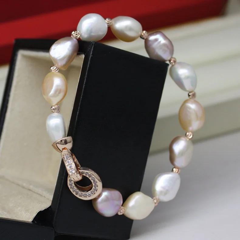 9-10mm Baroque Pearl Bracelet 18cm Multicolor Natural Pearl Bracelet Jewelry Women Handmade Keshi Pearl Bracelet Wholesale
9-10mm Baroque Pearl Bracelet 18cm Multicolor Natural Pearl Bracelet Jewelry Women Handmade Keshi Pearl Bracelet Wholesale