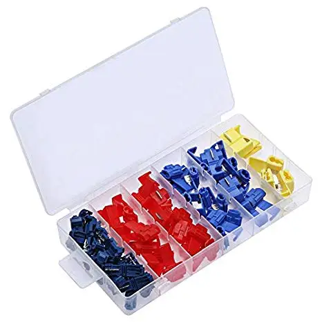 65pcs/lot Scotch Lock Electrical Wire Cable Connectors Fast Quick Splice Terminals Crimp Assorted Kit Red Blue Yellow with B
65pcs/lot Scotch Lock Electrical Wire Cable Connectors Fast Quick Splice Terminals Crimp Assorted Kit Red Blue Yellow with B