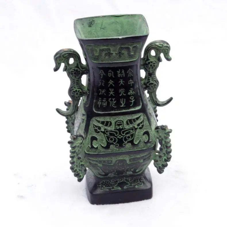 Six angled bottle antique bronze tiger cornucopia antique decoration Feng Shui enrichment
Six angled bottle antique bronze tiger cornucopia antique decoration Feng Shui enrichment