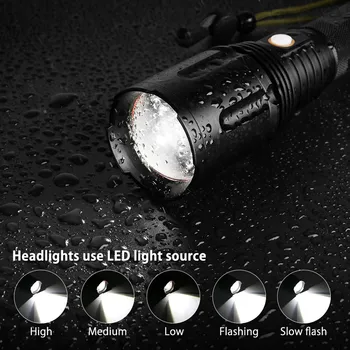 LED flashlight Portable Push Switch Multifunction USB Rechargeable P70 LED Zoom Focus Flashlight lamp Hunting Lamp 5 Modes
LED flashlight Portable Push Switch Multifunction USB Rechargeable P70 LED Zoom Focus Flashlight lamp Hunting Lamp 5 Modes