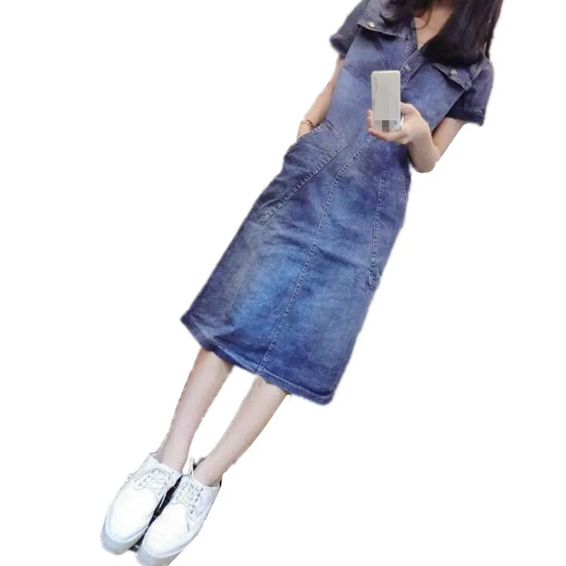 B2713 Summer 2019 new plus-size women fashion students show thin casual denim dress cheap wholesale
B2713 Summer 2019 new plus-size women fashion students show thin casual denim dress cheap wholesale