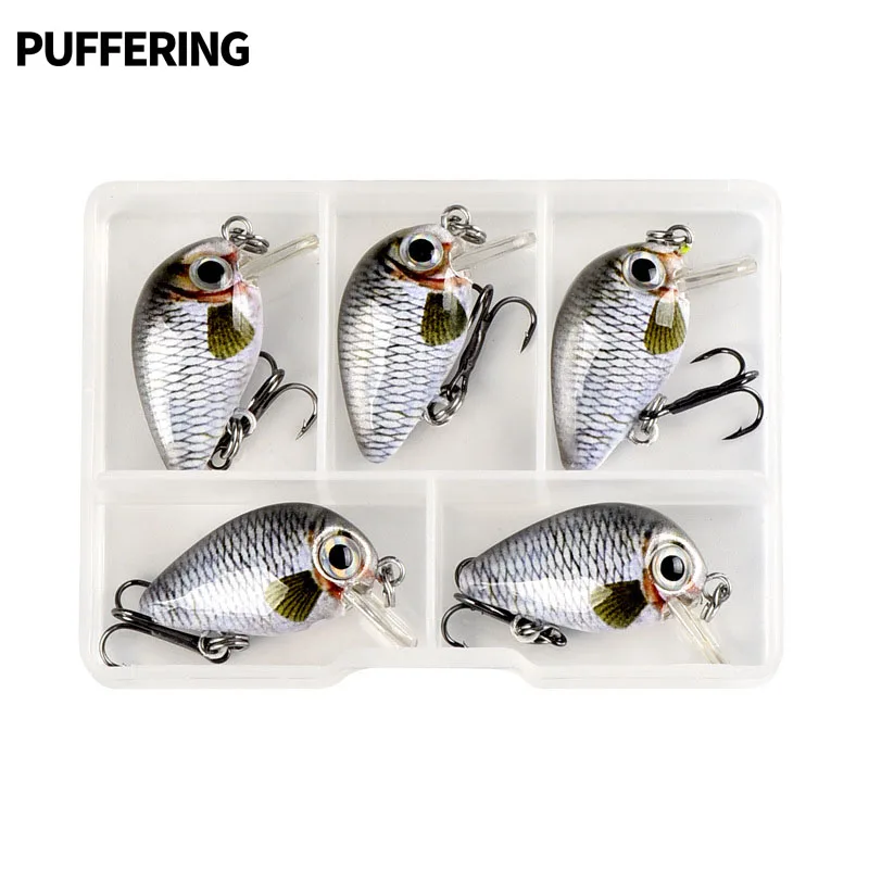 Mini Crankbait 5pcs Fishing Lures 2.5cm 1.5g Topwater Artificial Hard Bait Minnow Swimbait Wobblers Carp Fishing Lure Set
Mini Crankbait 5pcs Fishing Lures 2.5cm 1.5g Topwater Artificial Hard Bait Minnow Swimbait Wobblers Carp Fishing Lure Set