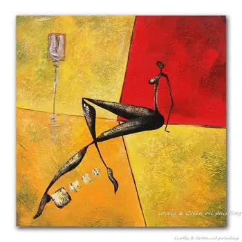 Arthyx Handmade Rich Texture Red Yellow Color Pictures For Home Decoration Modern Abstract Girl Oil Painting On Canvas No Framed 
Arthyx Handmade Rich Texture Red Yellow Color Pictures For Home Decoration Modern Abstract Girl Oil Painting On Canvas No Framed