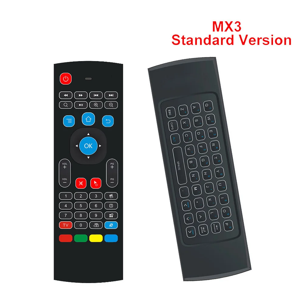2.4G Flying Mouse Smart Remote Control MX3 Wireless Remote Control Keyboard Smart TV TV Box T95Z Plus / X96 Mini Projector
2.4G Flying Mouse Smart Remote Control MX3 Wireless Remote Control Keyboard Smart TV TV Box T95Z Plus / X96 Mini Projector