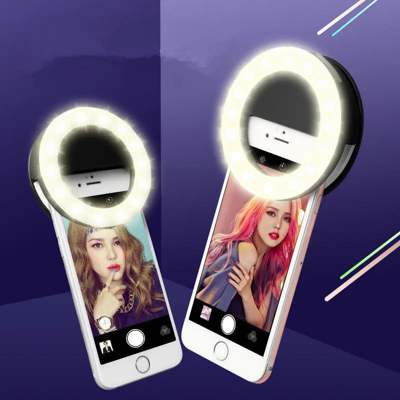 Wrumava LED Selfie Ring Light With USB Charge Up Flash Photography Luminous Lamp 3 Brightness for iPhone Samsung Phone on-clip
Wrumava LED Selfie Ring Light With USB Charge Up Flash Photography Luminous Lamp 3 Brightness for iPhone Samsung Phone on-clip