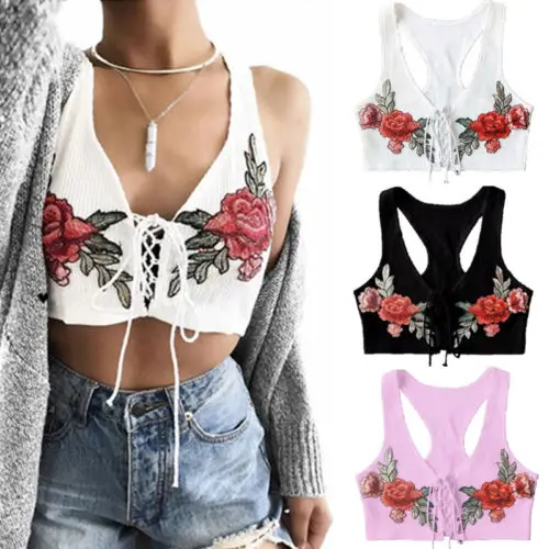 Women Ladies Tops Tanks Floral Bra Lace up Crop Top Bralette V Neck Sheer Bustier Strappy Tops Women
Women Ladies Tops Tanks Floral Bra Lace up Crop Top Bralette V Neck Sheer Bustier Strappy Tops Women