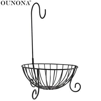 OUNONA Metal Fruit Basket Banana Hanger Storage Tools with Detachable Banana Hanger Holder Hook for Home
OUNONA Metal Fruit Basket Banana Hanger Storage Tools with Detachable Banana Hanger Holder Hook for Home