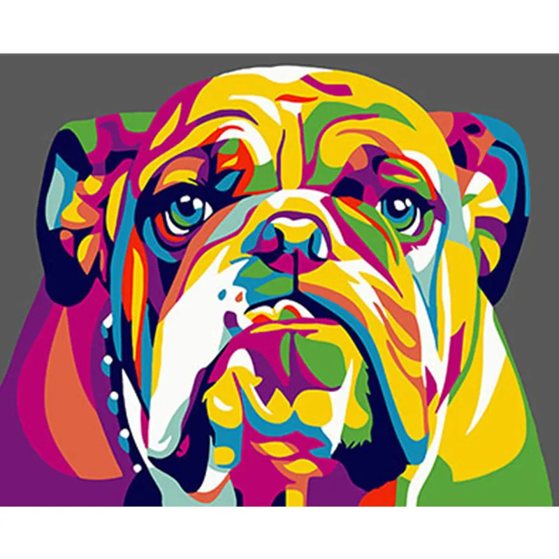 Colorful Dog Framed Pictures DIY Painting By Numbers DIY Oil Painting On Canvas Home Decoration Wall Art GX26198 40X50CM
Colorful Dog Framed Pictures DIY Painting By Numbers DIY Oil Painting On Canvas Home Decoration Wall Art GX26198 40X50CM