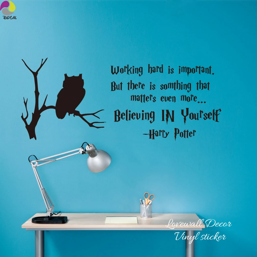 Harry Potter Inspiration Quote Wall Sticker Office Working Hard Believing yourself Motivation Quote Owl Branch Decal Kids Room
Harry Potter Inspiration Quote Wall Sticker Office Working Hard Believing yourself Motivation Quote Owl Branch Decal Kids Room