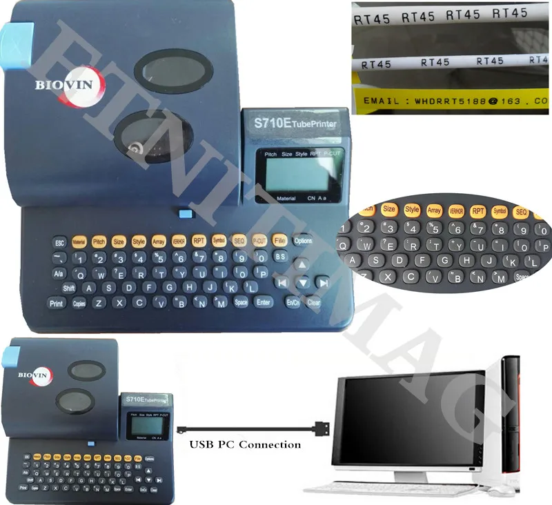 Cable marker Electronic Lettering Mechine+PC Connection S710E For PVC Tube And heat shrink Label Stickers Print
Cable marker Electronic Lettering Mechine+PC Connection S710E For PVC Tube And heat shrink Label Stickers Print