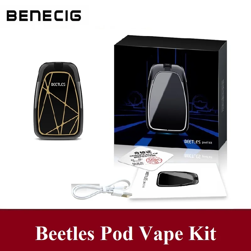 Beetles Electronic Cigarette Vape Pod System Vaper Starter Kit 370mAh Battery 2mL Ceramic Cartridge Vs Smok Novo Vaporizer
Beetles Electronic Cigarette Vape Pod System Vaper Starter Kit 370mAh Battery 2mL Ceramic Cartridge Vs Smok Novo Vaporizer
