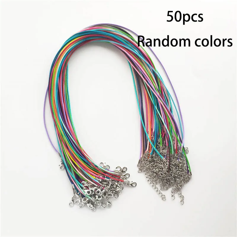 1.5mm Wax Cord Mixed Color Multicolor PU Leather Rope Chain Necklace DIY Jewelry Making Accessories 50 pcs/set Wholesale
1.5mm Wax Cord Mixed Color Multicolor PU Leather Rope Chain Necklace DIY Jewelry Making Accessories 50 pcs/set Wholesale
