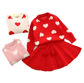 Baby Girls Clothing Sets 2019 New Cardigan Skirts Sets Princess Casual Knitted Sweaters Sets For 2-6Y Little Girls Clothes CS102
Baby Girls Clothing Sets 2019 New Cardigan Skirts Sets Princess Casual Knitted Sweaters Sets For 2-6Y Little Girls Clothes CS102