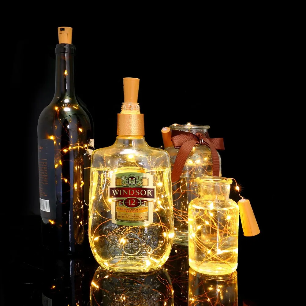 LED Bottle Cork Fairy Lights Christmas Battery Garland Night Lamp for Valentines Wedding Party Holiday Bonsai Decoration Design
LED Bottle Cork Fairy Lights Christmas Battery Garland Night Lamp for Valentines Wedding Party Holiday Bonsai Decoration Design