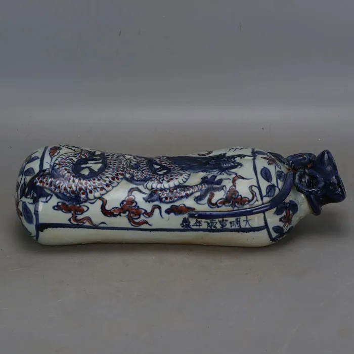 Antique MingDynasty Porcelain Pillow,blue & red dragon pillow, hand-painted crafts ,Home Decoration,handmade crafts/Collection
Antique MingDynasty Porcelain Pillow,blue & red dragon pillow, hand-painted crafts ,Home Decoration,handmade crafts/Collection