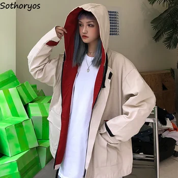 Jackets Women Solid Zippers Loose Harajuku Hip Hop Trendy Jacket Simple Student Pockets Korean Coat Womens Chic Leisure Coats
Jackets Women Solid Zippers Loose Harajuku Hip Hop Trendy Jacket Simple Student Pockets Korean Coat Womens Chic Leisure Coats