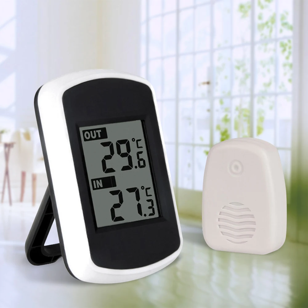 LCD Digital Thermometer Wifi Connected Indoor Outdoor Wireless Thermometer Temperature Monitor with Remote Outdoor Transmitter
LCD Digital Thermometer Wifi Connected Indoor Outdoor Wireless Thermometer Temperature Monitor with Remote Outdoor Transmitter