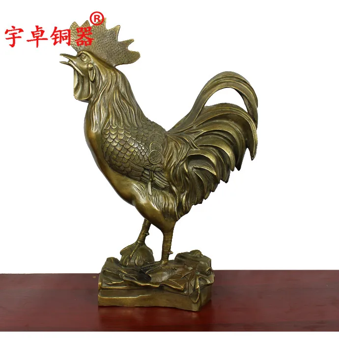 Yu Zhuo supply large copper copper bronze entity lucky chicken chicken Home Furnishing ornaments 45 cm high
Yu Zhuo supply large copper copper bronze entity lucky chicken chicken Home Furnishing ornaments 45 cm high