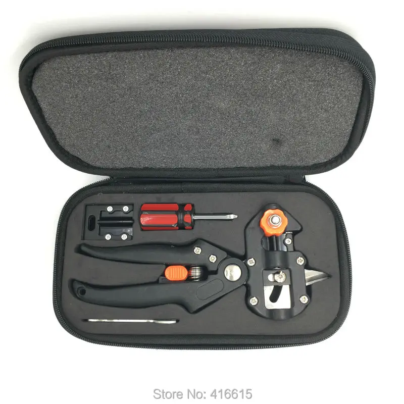 Professional Grafting Tool Set with 3 Blades Portable Bag Grafting Machine Garden Tree Scissors Vaccination Knife Cutting Pruner
Professional Grafting Tool Set with 3 Blades Portable Bag Grafting Machine Garden Tree Scissors Vaccination Knife Cutting Pruner