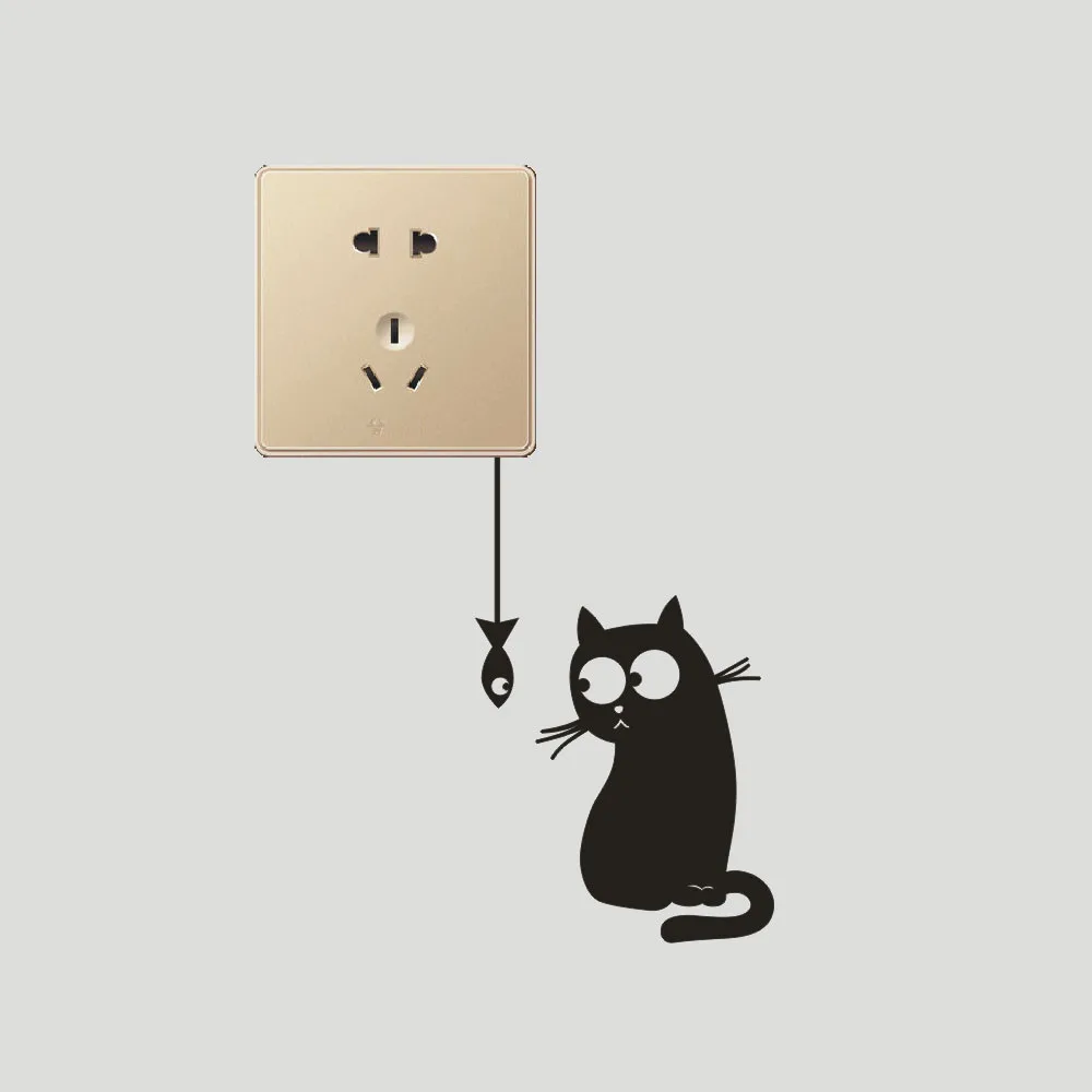 Home Stickers Cute Cat Switch Wall Stickers Light Socket Stickers Room Fridge Sticker adesivo de parede yl
Home Stickers Cute Cat Switch Wall Stickers Light Socket Stickers Room Fridge Sticker adesivo de parede yl