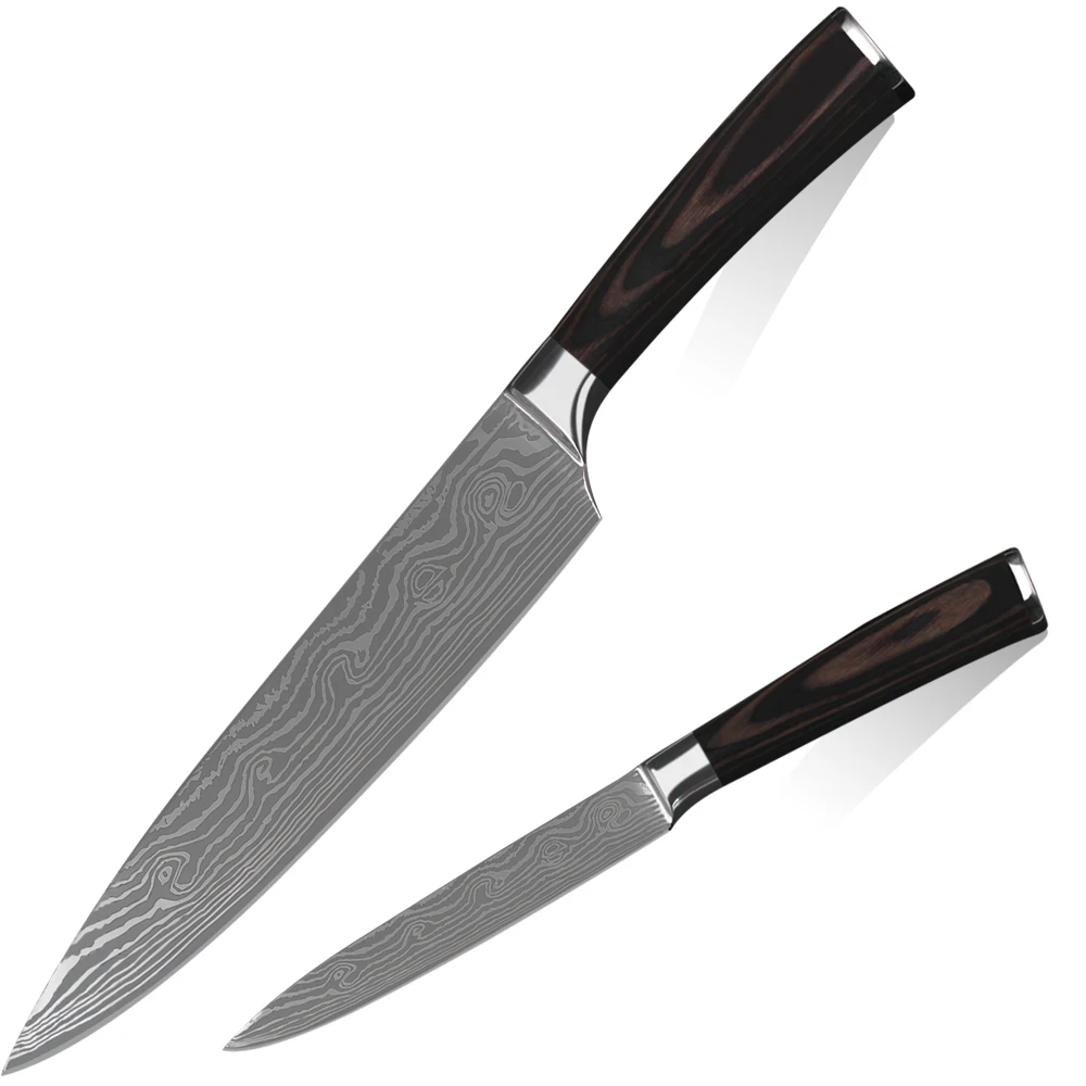 BA brand new 8 inch 5 inch chef utility knife 7CR17 stainless steel kitchen knives cooking tools kitchen accessories set knives.
BA brand new 8 inch 5 inch chef utility knife 7CR17 stainless steel kitchen knives cooking tools kitchen accessories set knives.
